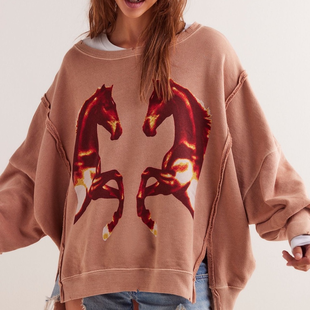 Free People Mirrored Horses Graphic Camden**